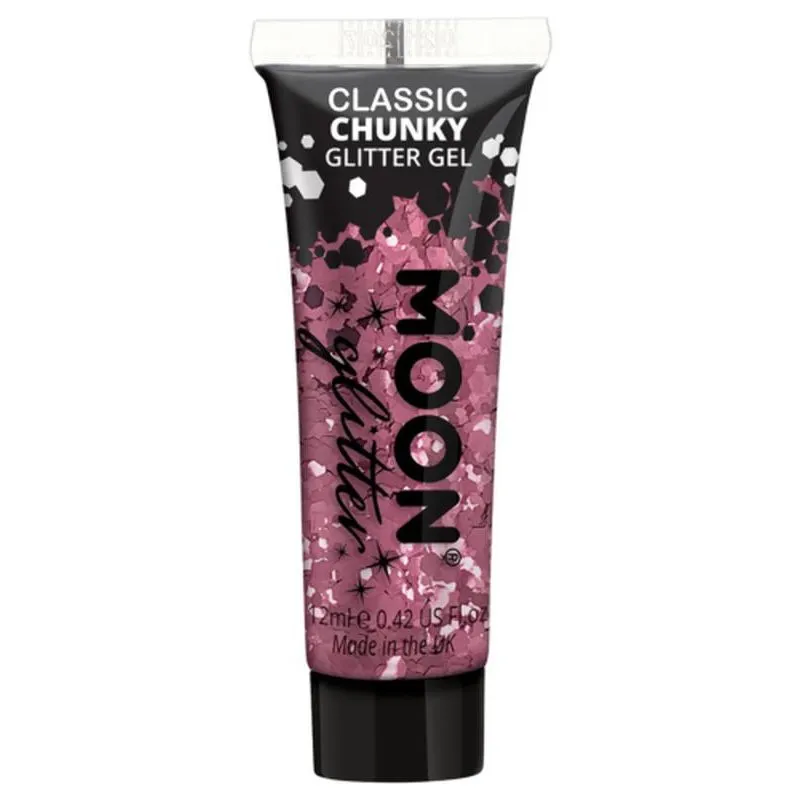 Moon Glitter Classic Chunky Glitter Gel, Pink