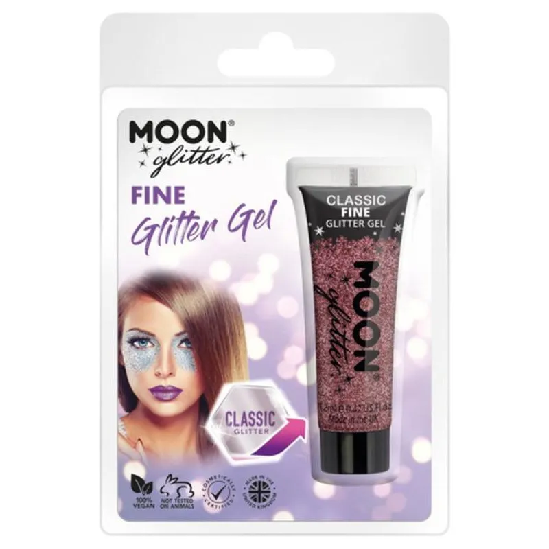 Moon Glitter Classic Fine Glitter Gel, Pink