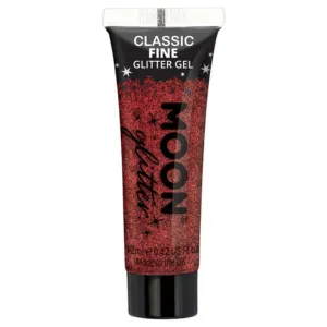 Moon Glitter Classic Fine Glitter Gel, Red