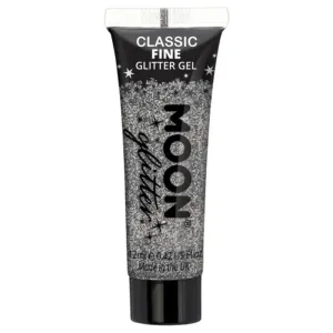 Moon Glitter Classic Fine Glitter Gel, Silver