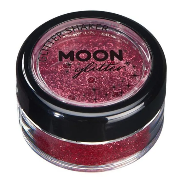 Moon Glitter Classic Fine Glitter Shakers, Red