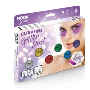 Moon Glitter Classic Ultrafine Glitter Dust, Assor