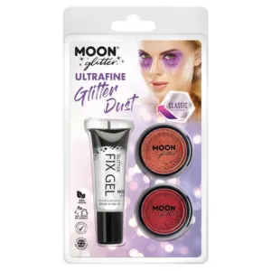 Moon Glitter Classic Ultrafine Glitter Dust, Copper Bronze, Red