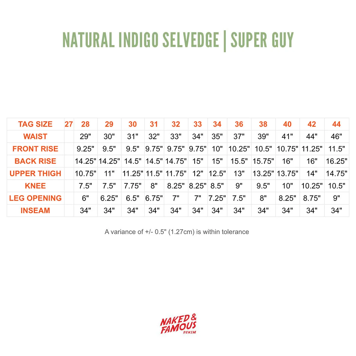 Natural Indigo Selvedge | Super Guy