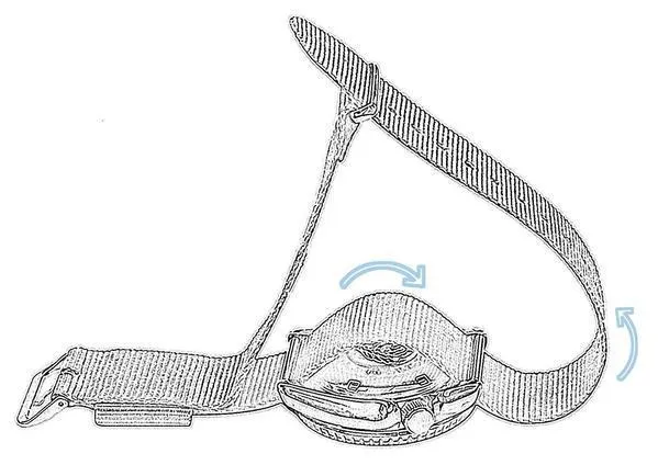 Navy Blue Leather NATO¨ style Watch Band