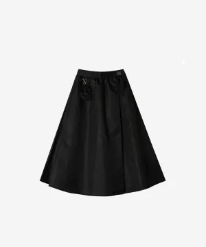OBER Golf Long Field Skirt - Black