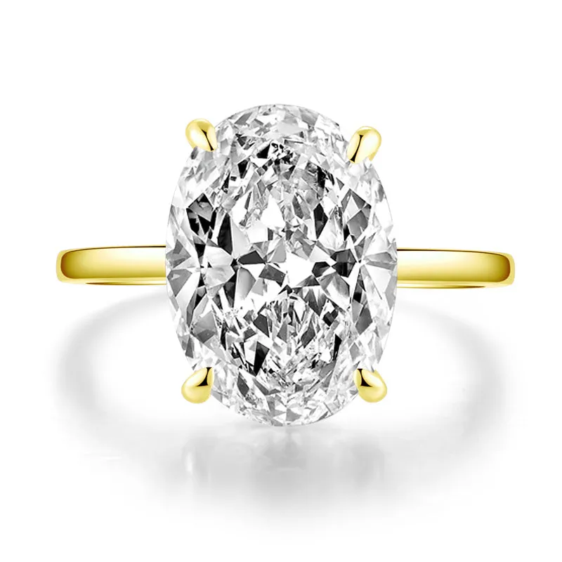 Oval Cut Moissanite Diamond Ring