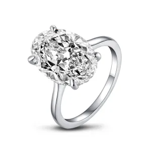 Oval Cut Moissanite Diamond Ring