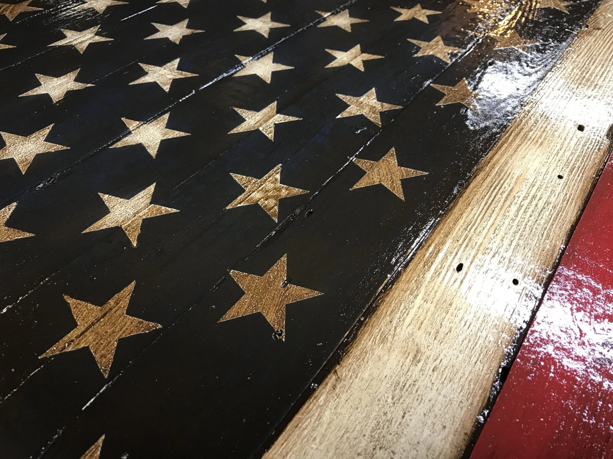 Oversized American Flag Sign
