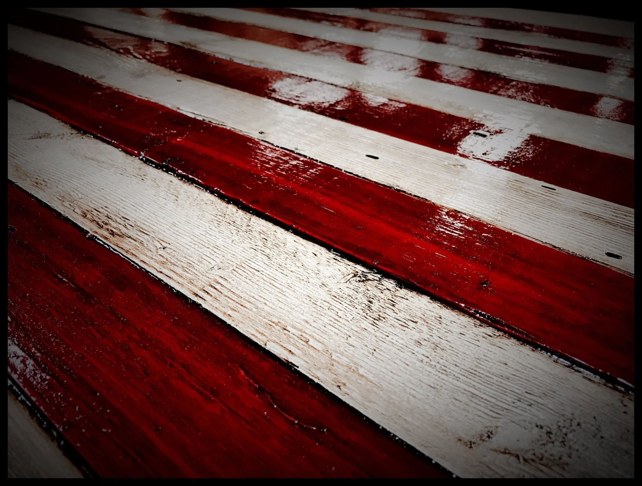 Oversized American Flag Sign