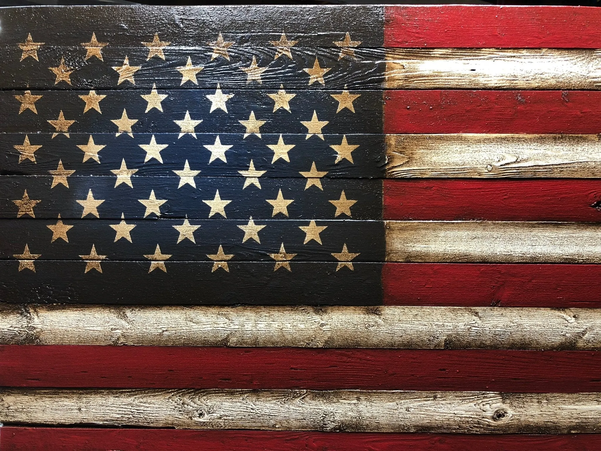 Oversized American Flag Sign