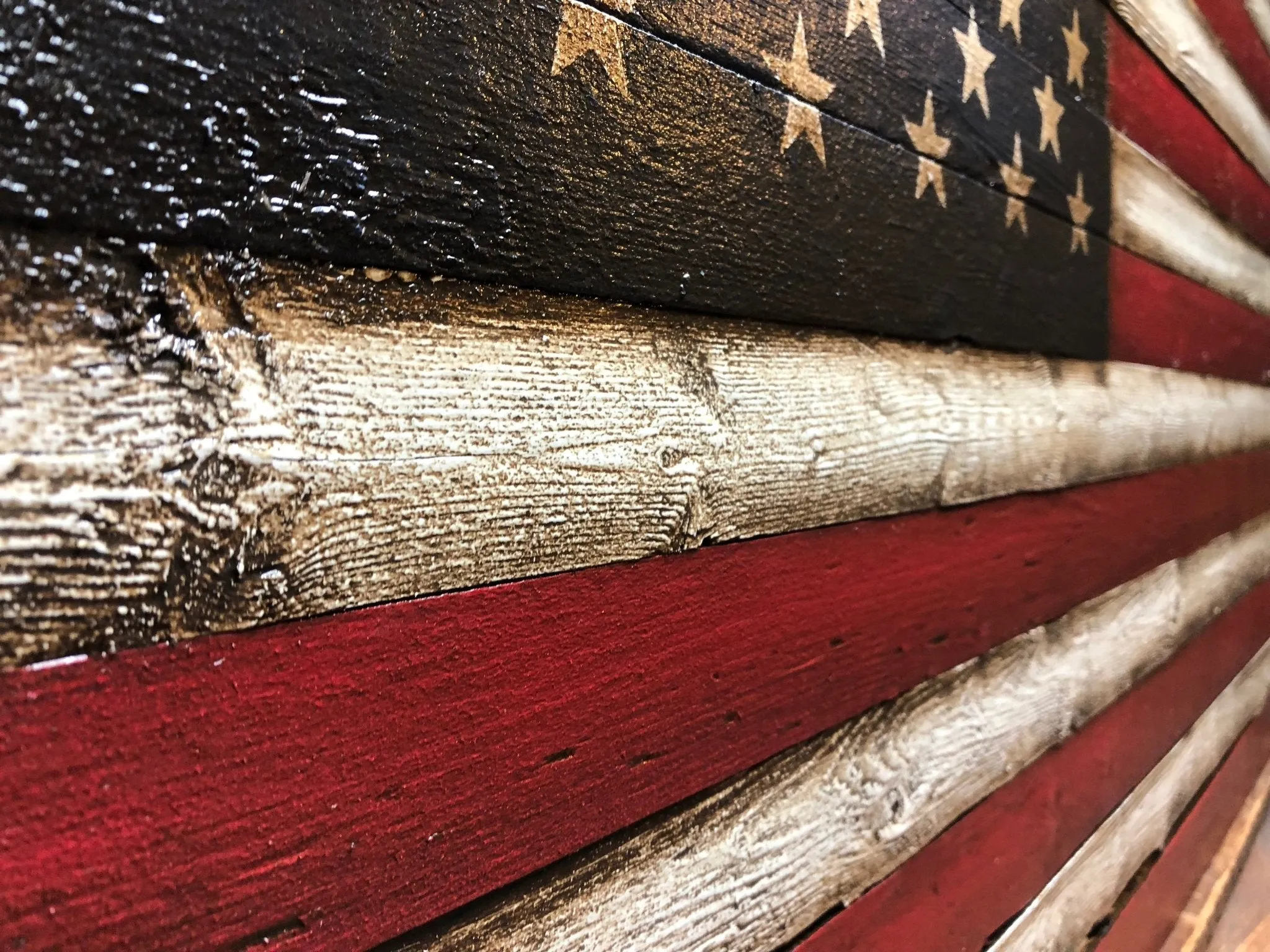 Oversized American Flag Sign