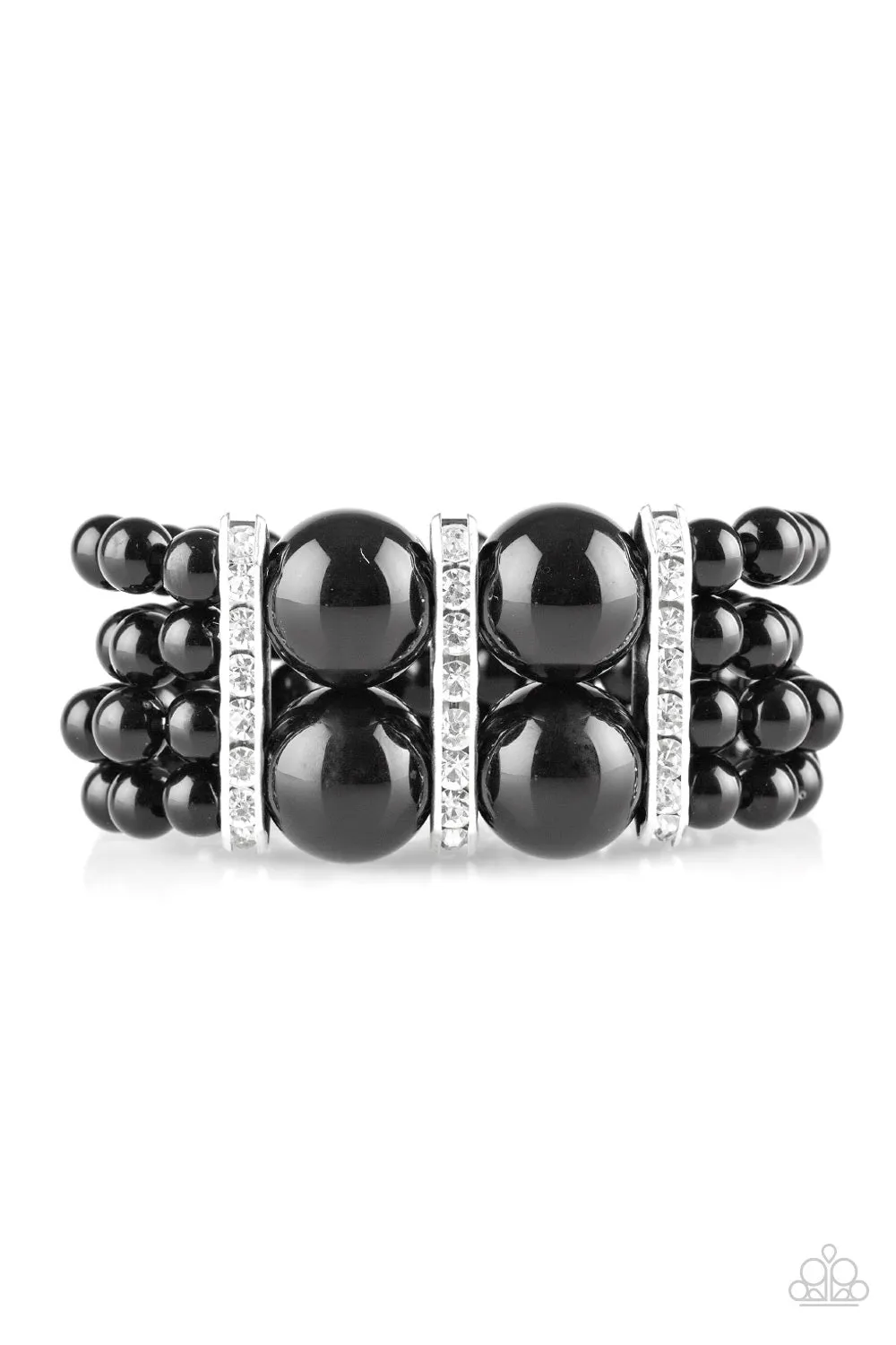 Paparazzi Romance Remix - Black Pearl Bracelet
