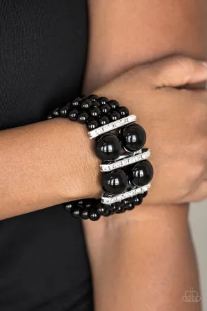Paparazzi Romance Remix - Black Pearl Bracelet