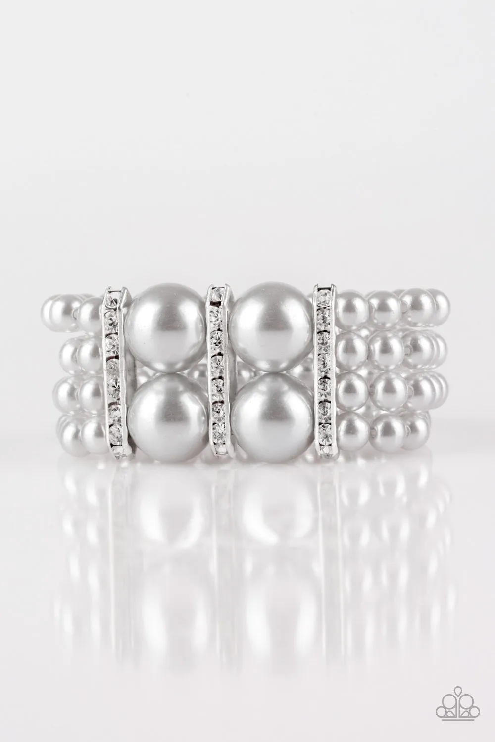 Paparazzi - Romance Remix- Silver Pearl Bracelet