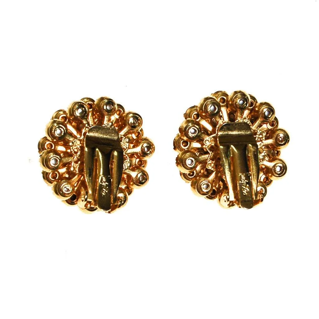 Pearl and Crystal Earrings by Judy Lee