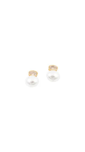 Pearl   Diamond Stud