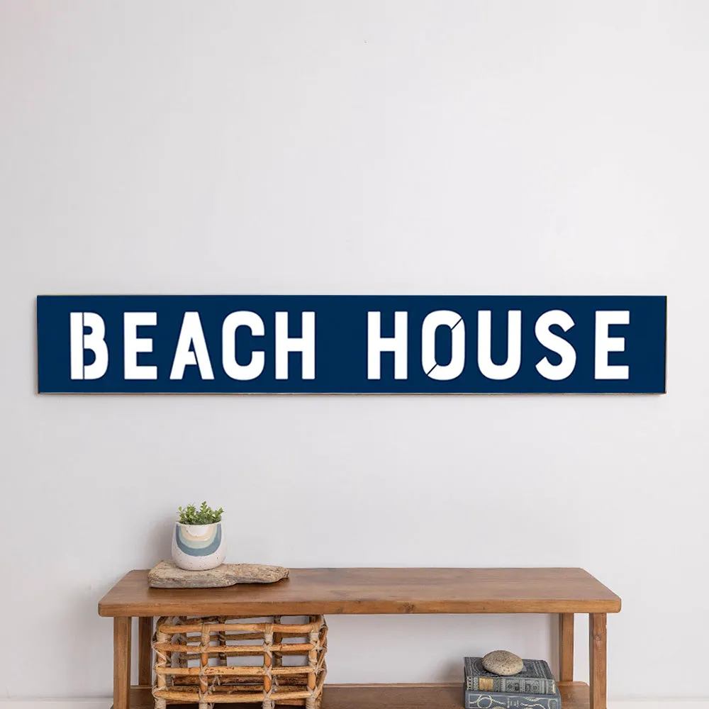 Personalized Navy Barn Wood Sign