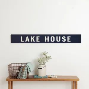 Personalized Navy Barn Wood Sign