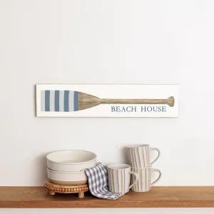 Personalized Striped Oar Barn Wood Sign