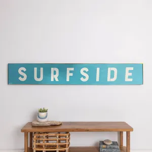 Personalized Surf Blue Barn Wood Sign