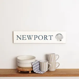 Personalized Watercolor Shell Barn Wood Sign