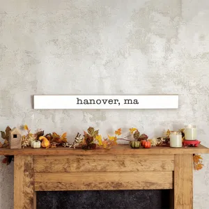 Personalized Your Word Typewriter Font Barn Wood Sign