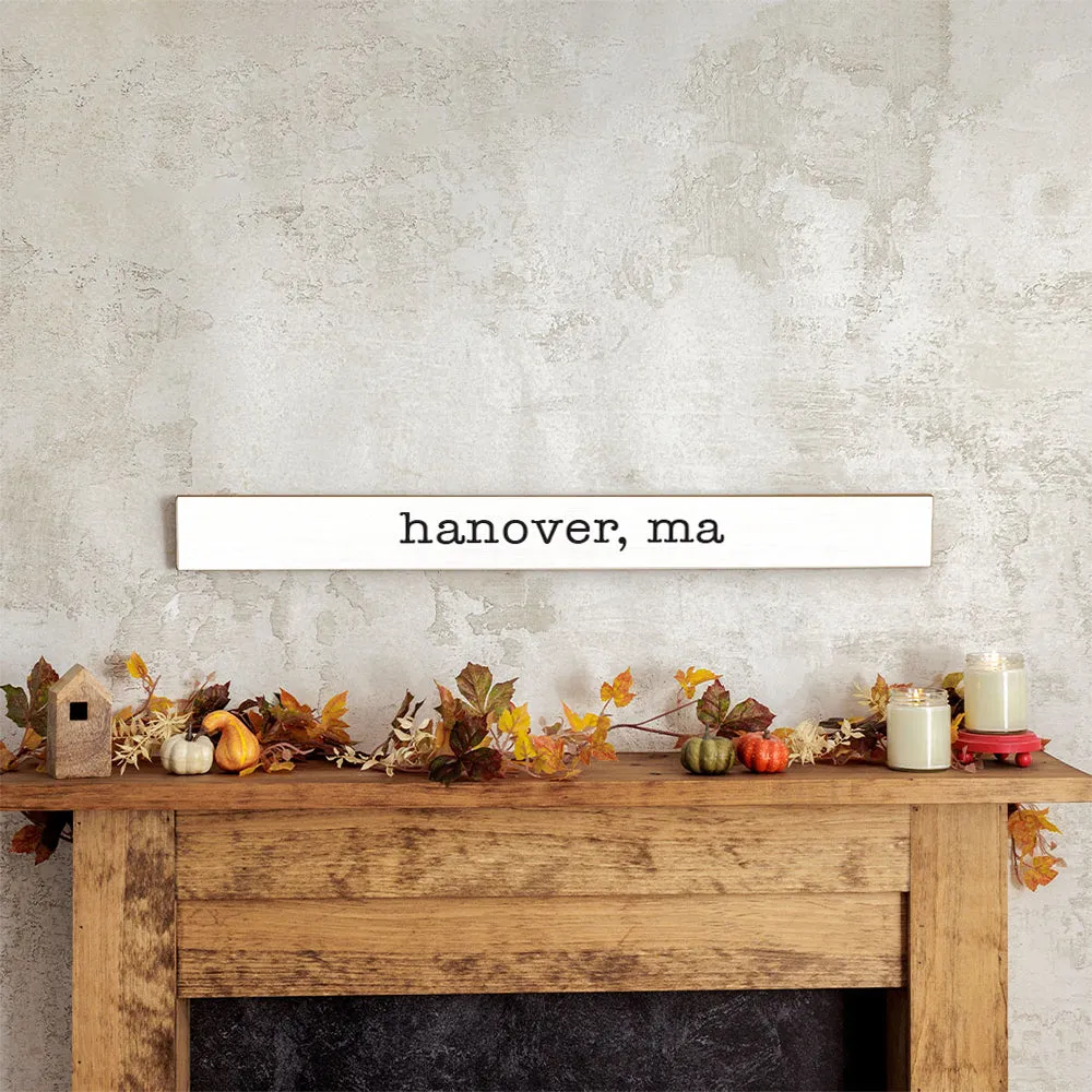 Personalized Your Word Typewriter Font Barn Wood Sign