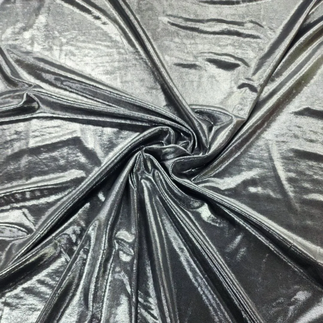 Poly Spandex Liquid Foil Fabric 145cm