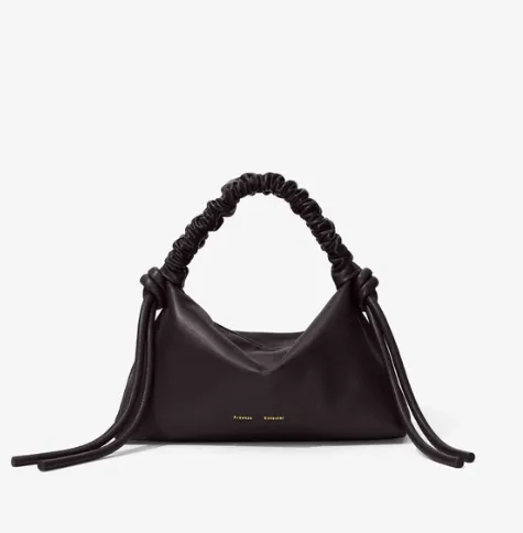 Proenza Schouler Mini Drawstring Bag- Black
