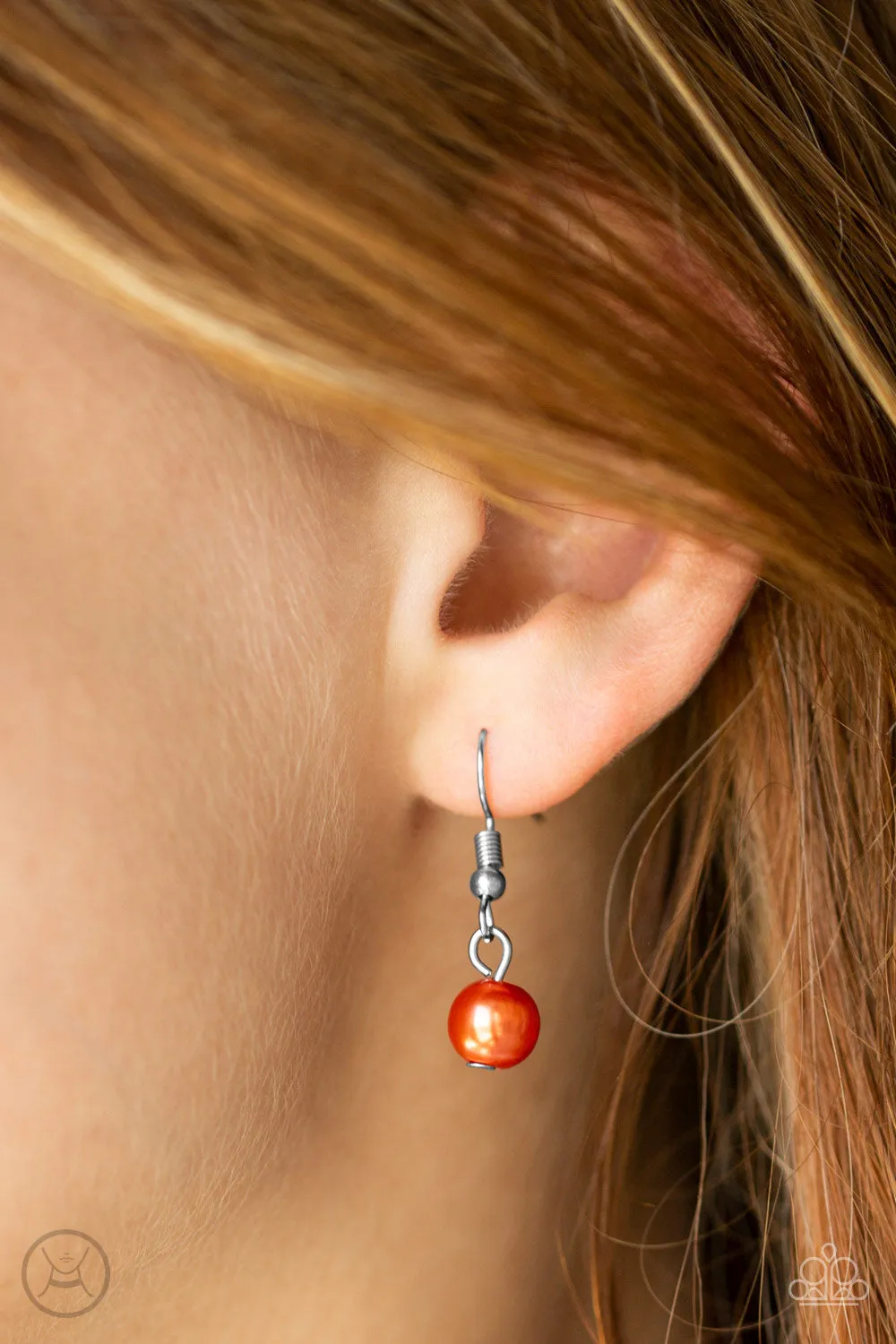 Put On Your Party Dress - Orange Necklace