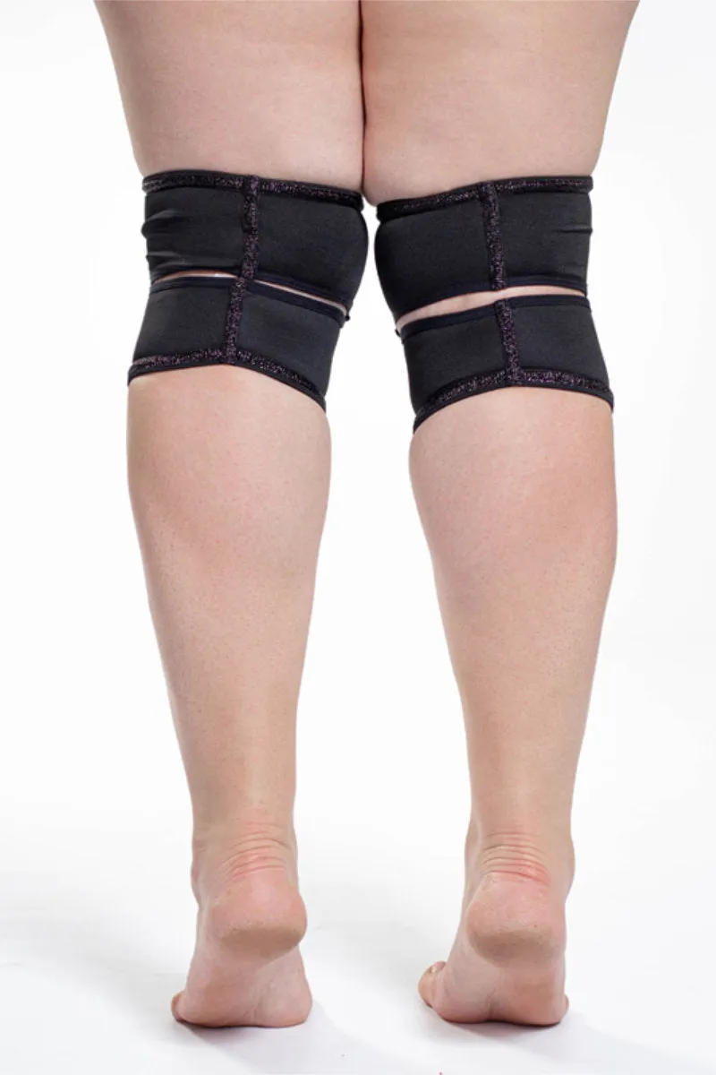 Queen Classic Kneepads - Black Sparkle