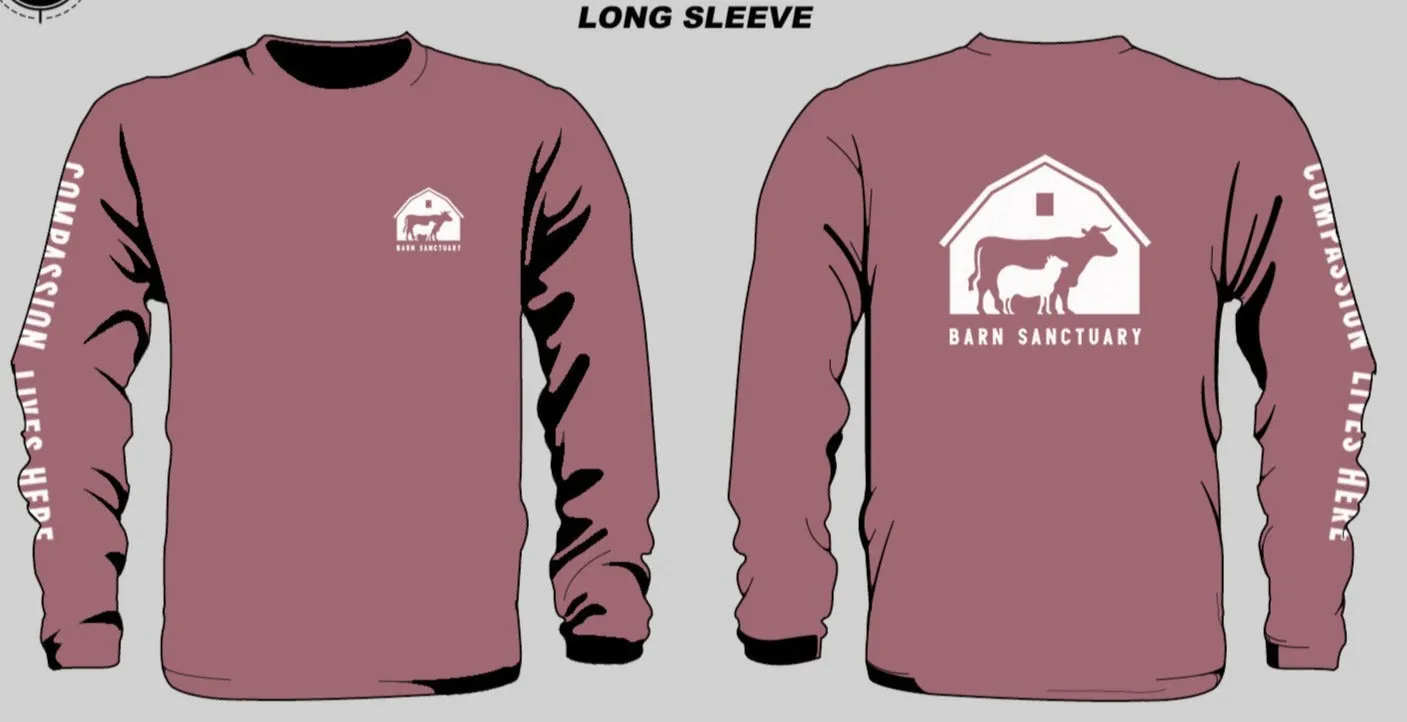 "Compassion Lives Here" Crewneck Sweatshirt - Maroon