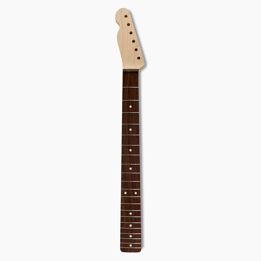 Replacement Left-Handed Rosewood Neck for Tele, No Finish, 21 Frets