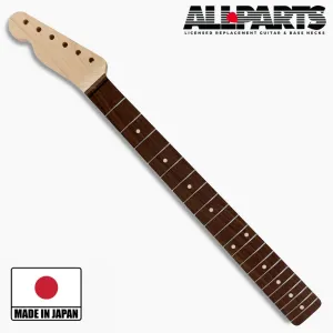 Replacement Left-Handed Rosewood Neck for Tele, No Finish, 21 Frets