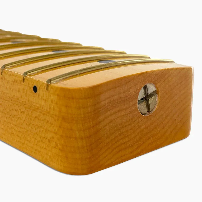Replacement Nitro Maple Vee Profile Neck for Tele, with Nitrocellulose Topcoat Finish