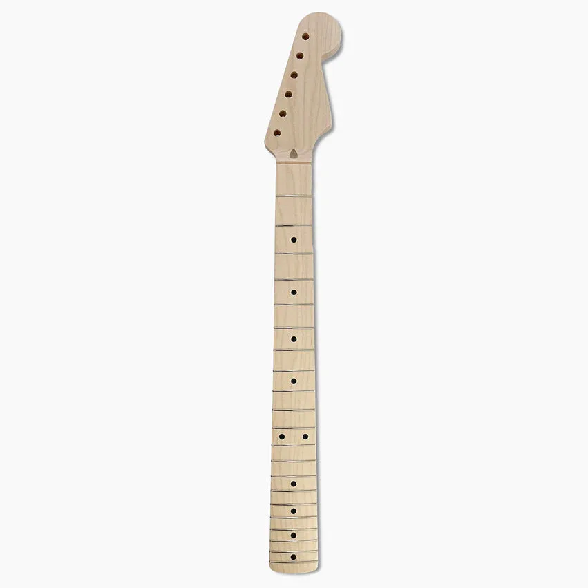 Replacement Vee Profile Neck for Strat, Solid Maple, No Finish