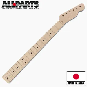 Replacement Vee Profile Neck for Tele, Solid Maple, No Finish