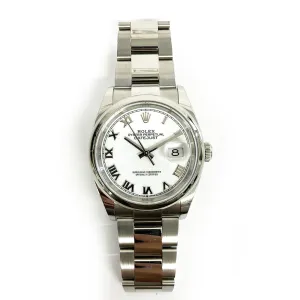 Rolex Datejust 126200 White Roman Dial Jul 2024