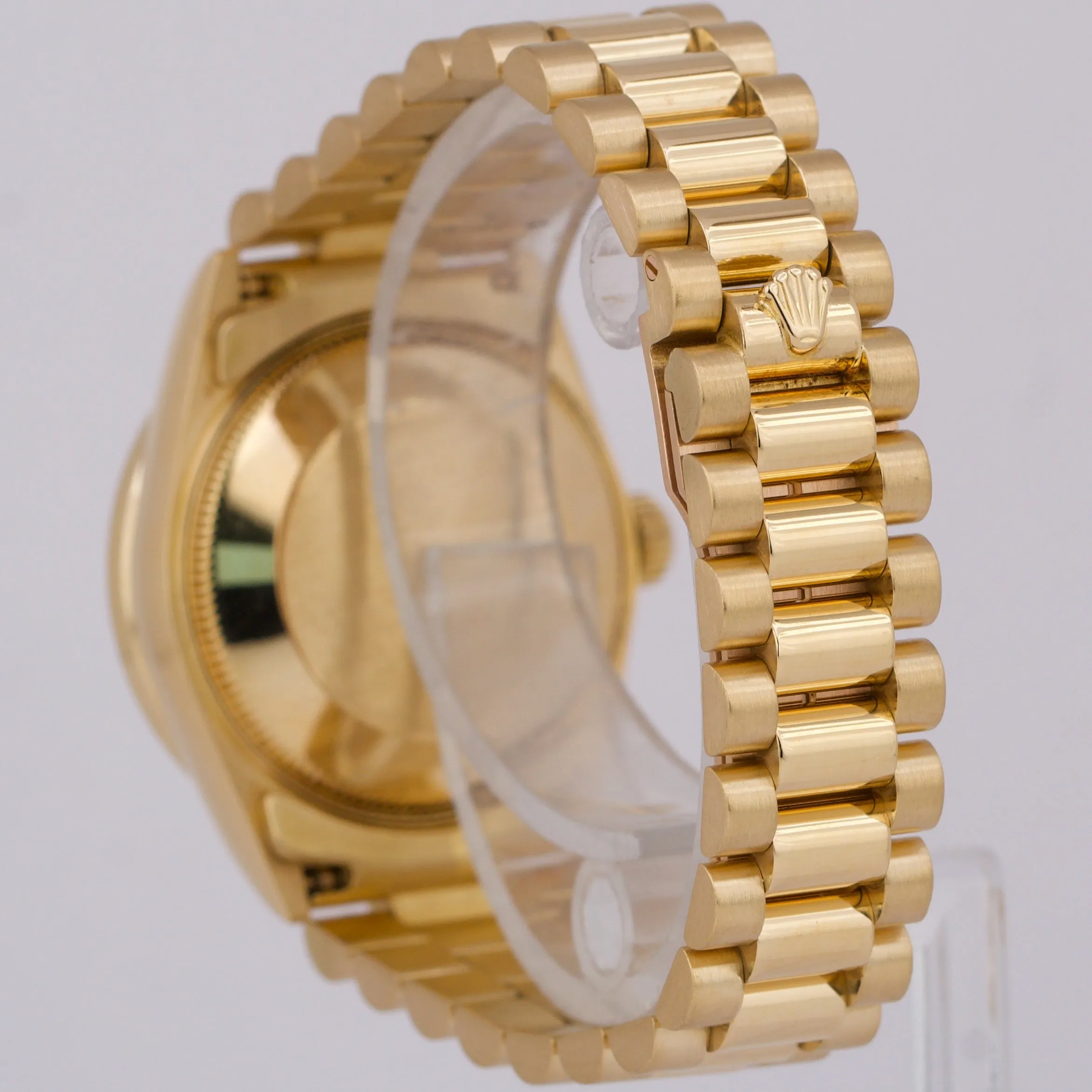 Rolex DateJust President 31mm CHAMPAGNE DIAMOND 18K Yellow Gold Date Watch 68278