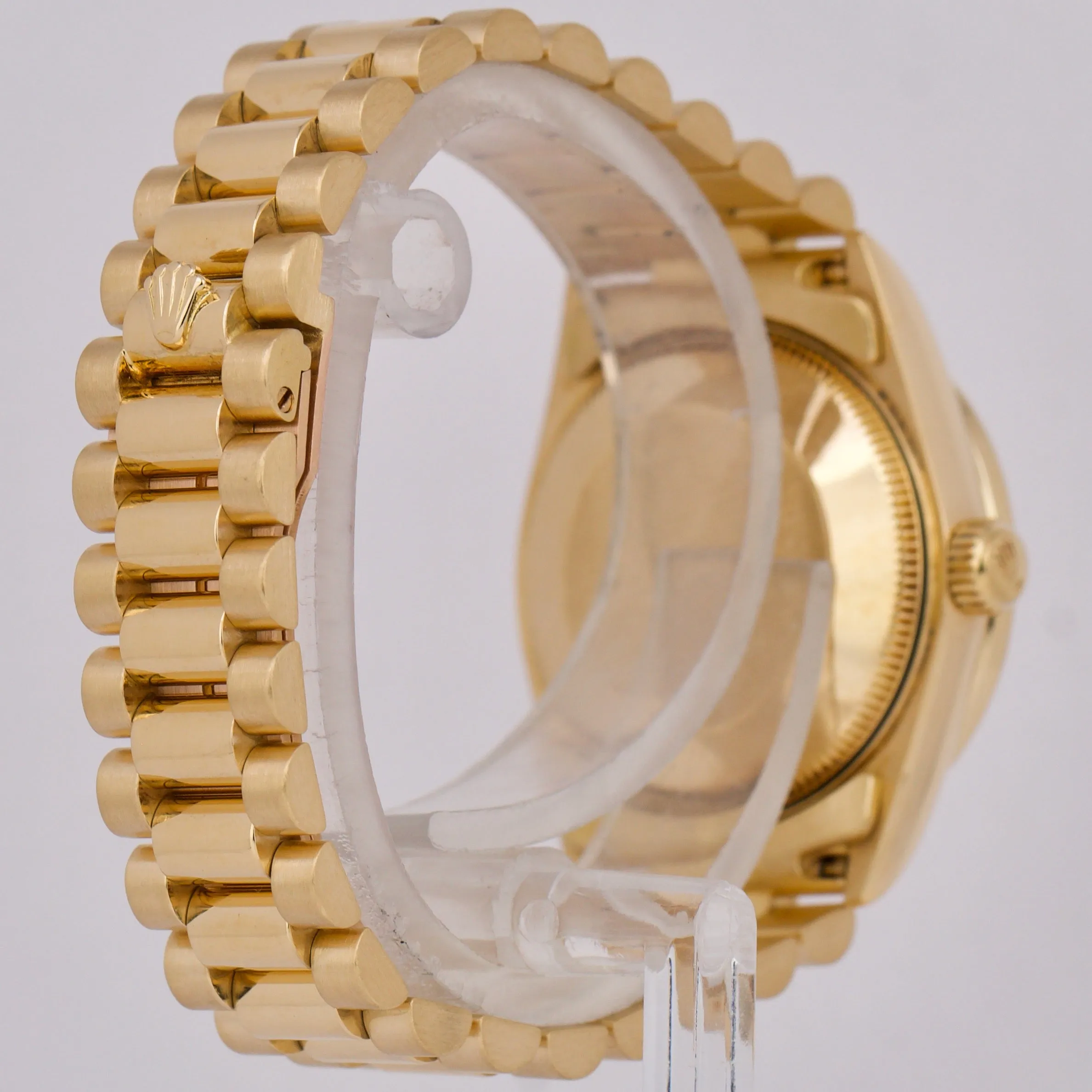 Rolex DateJust President 31mm CHAMPAGNE DIAMOND 18K Yellow Gold Date Watch 68278