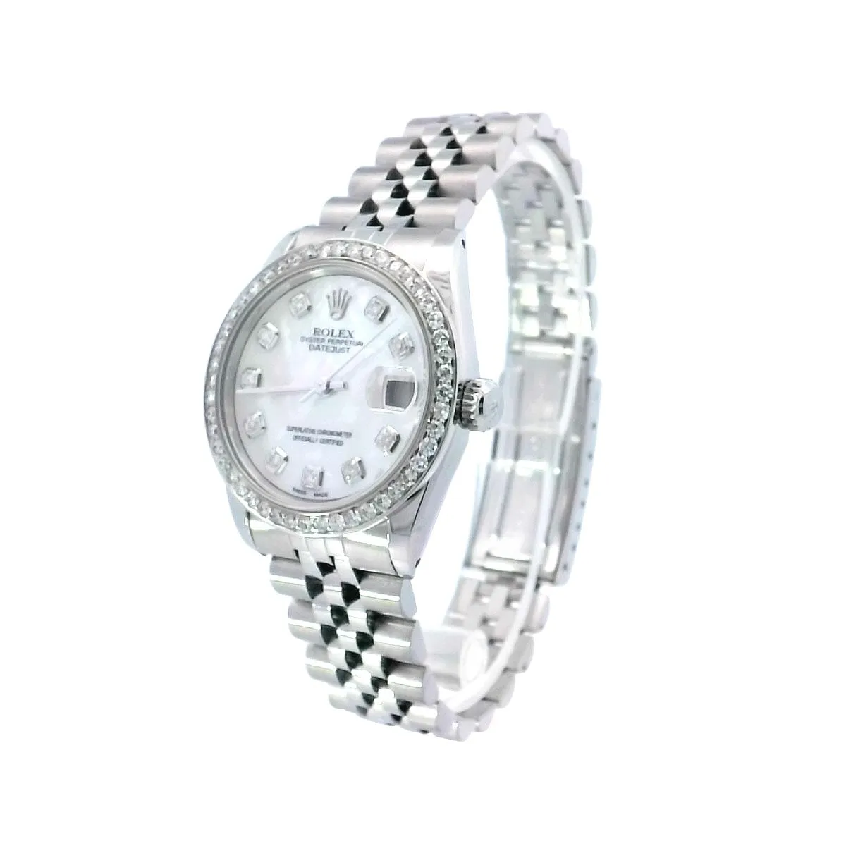 Rolex Datejust Stainless Steel 31mm White Roman Dial Watch |  Ref# 68274