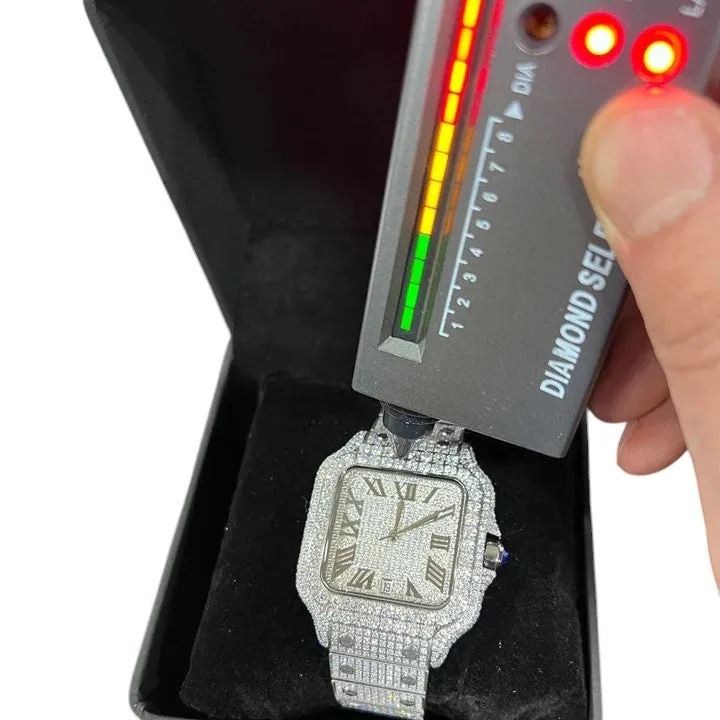 Rolex Day-Date Presidential Moissanite Diamond Watch & Bracelet set W 223