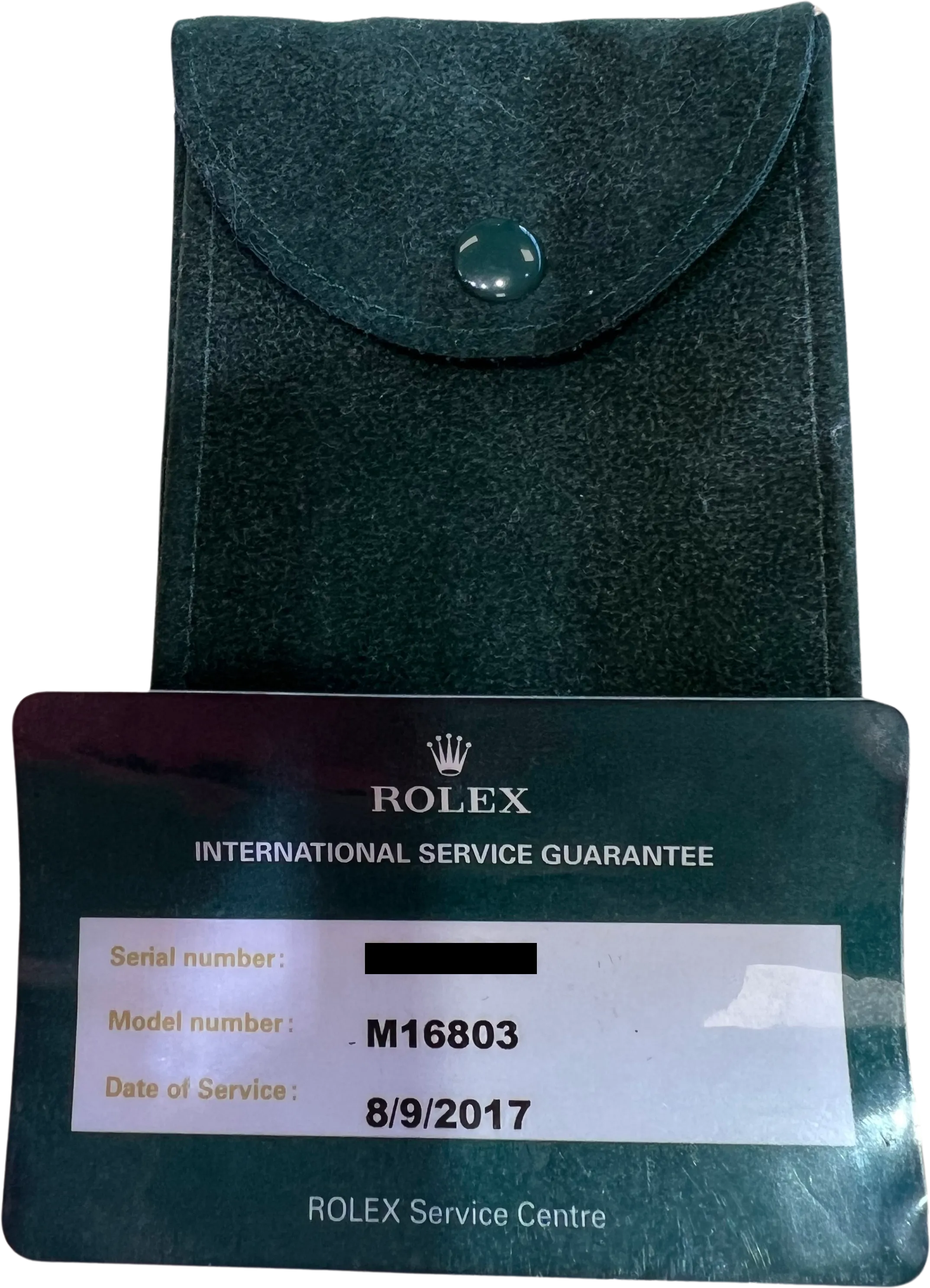 Rolex Submariner Date BLUE 18K Yellow Gold Stainless Steel 40mm 16803 Watch