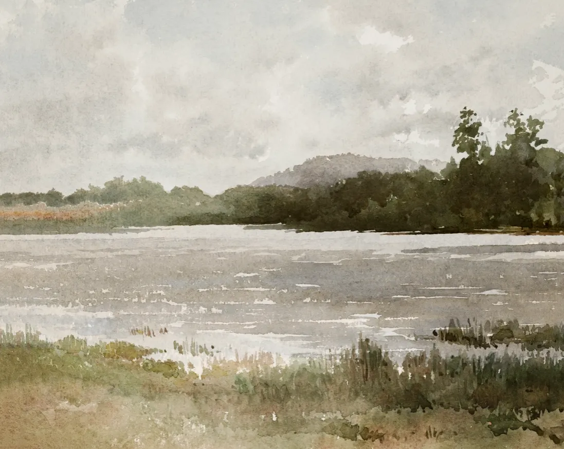 Rolling Hills Vintage Art Print