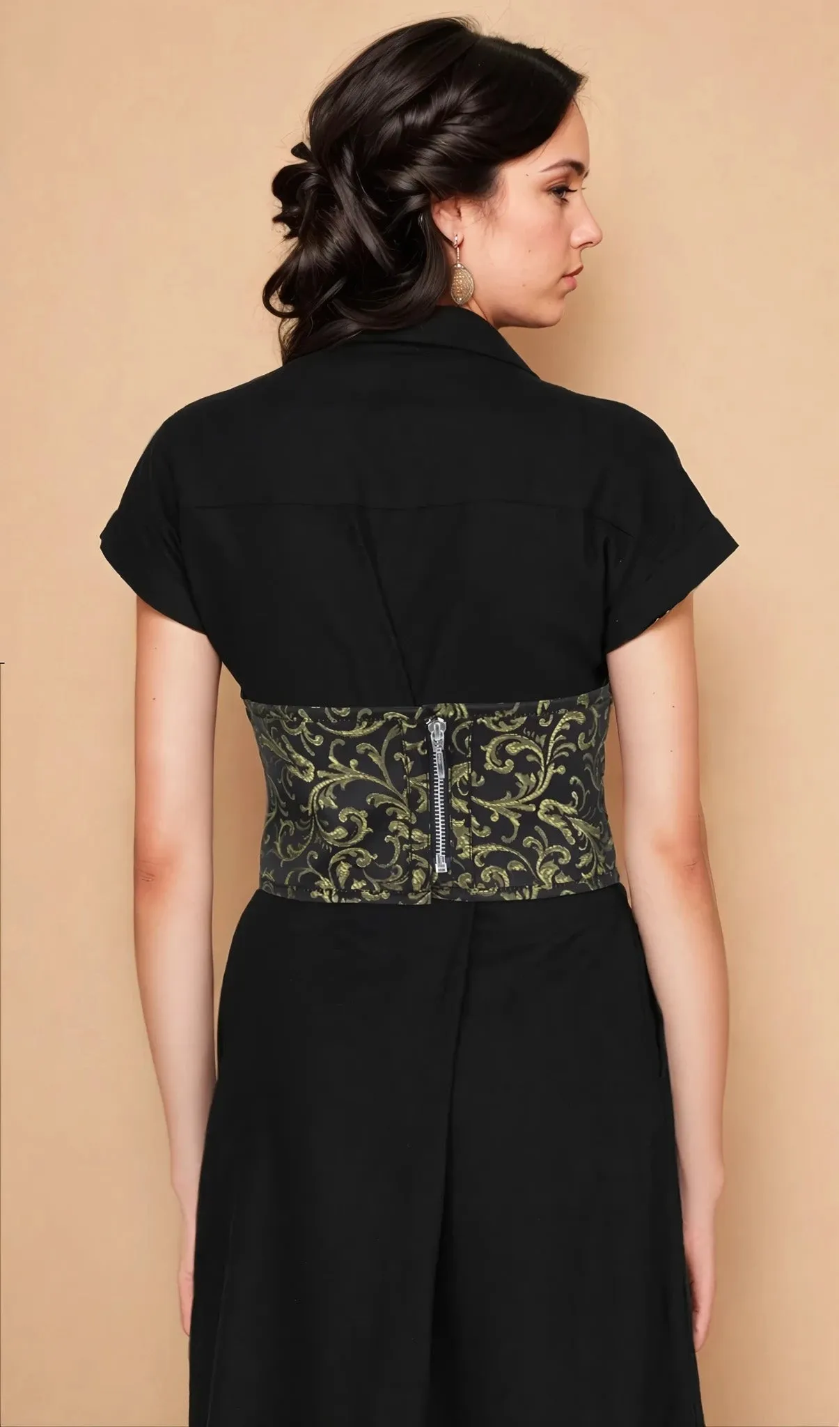 Romy Corset Inspired Brocade Belt