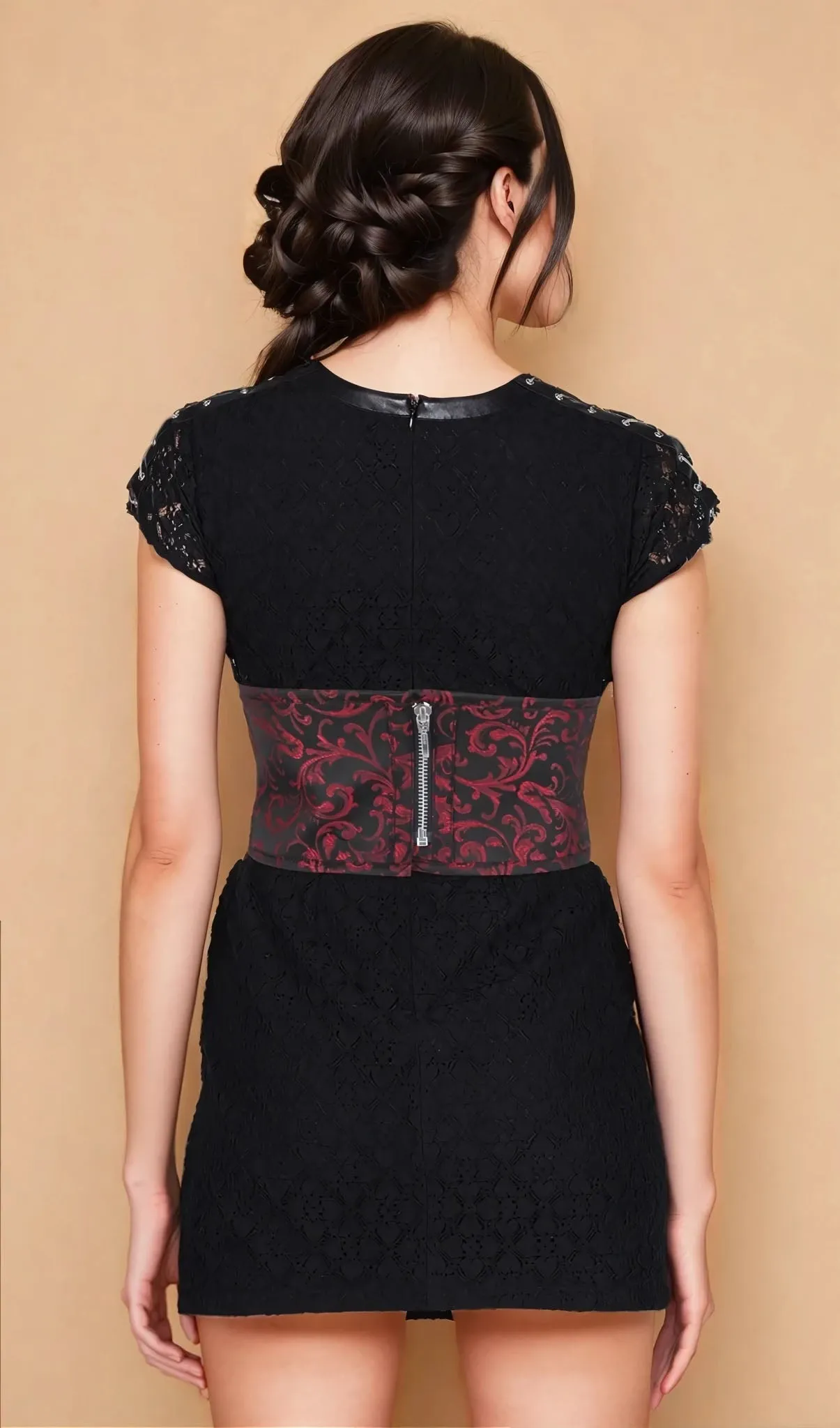 Romy Corset Inspired Brocade Belt