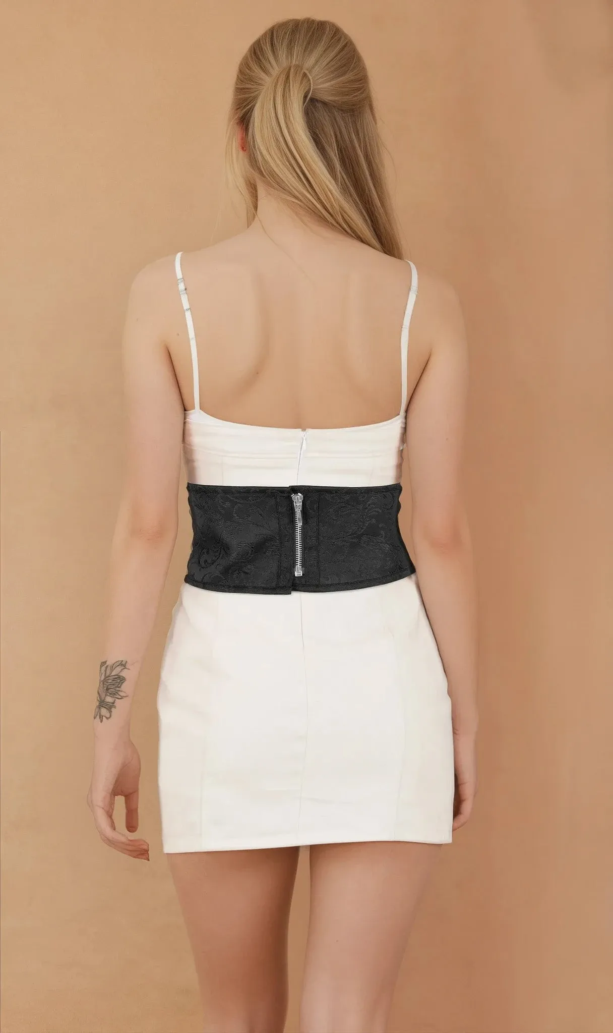 Romy Corset Inspired Brocade Belt