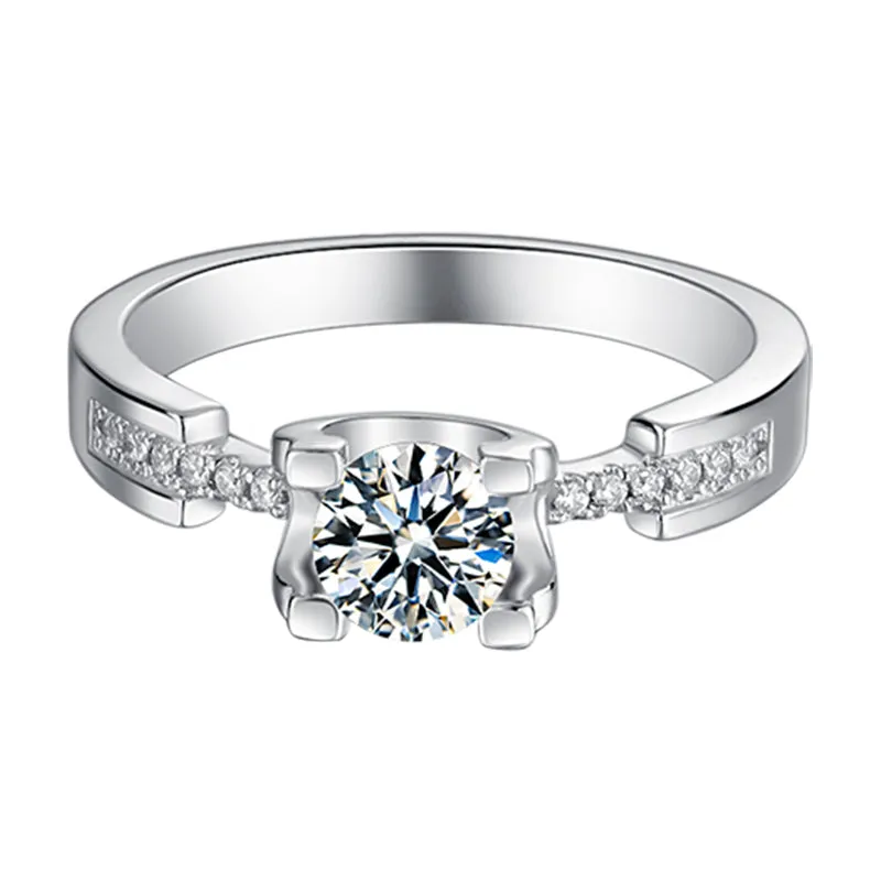 Round Cut Moissanite Diamond Small Waist Ring