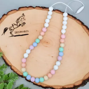 RTS | OOAK | Speckled Pastel Classic Bling Necklace